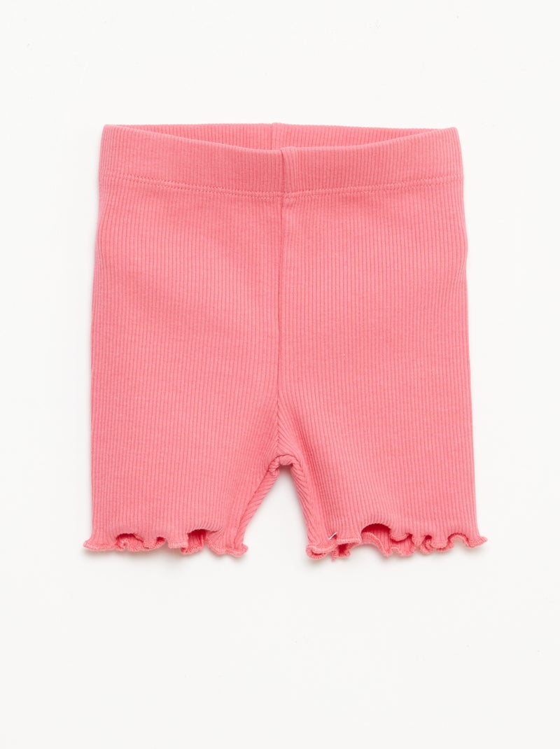 Lot de leggings côtelés - 2 pièces Blanc - Kiabi