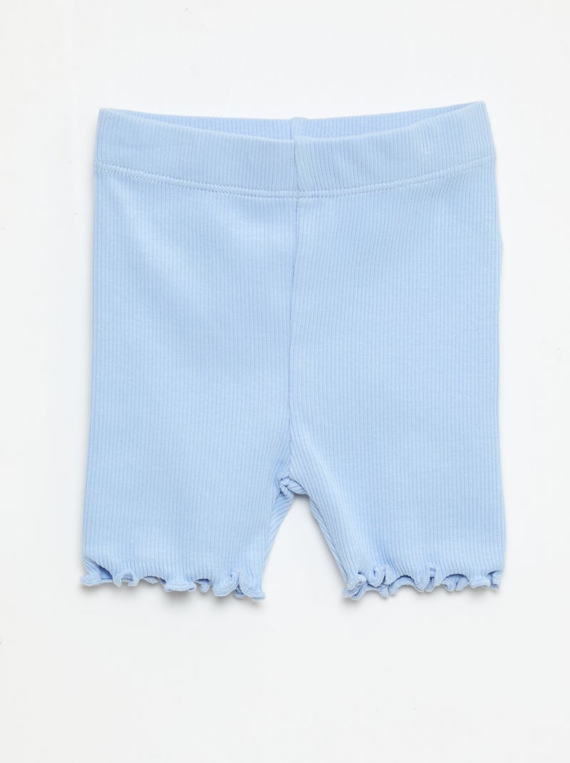 Lot de leggings côtelés - 2 pièces Bleu - Kiabi