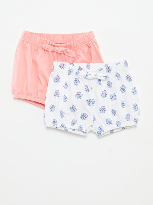 Lot de shorts avec nœuds - 2 pièces - Kiabi