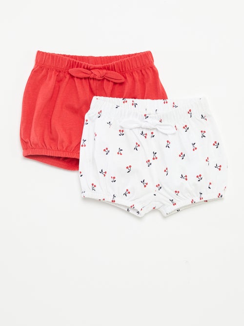 Lot de shorts avec nœuds - 2 pièces - Kiabi