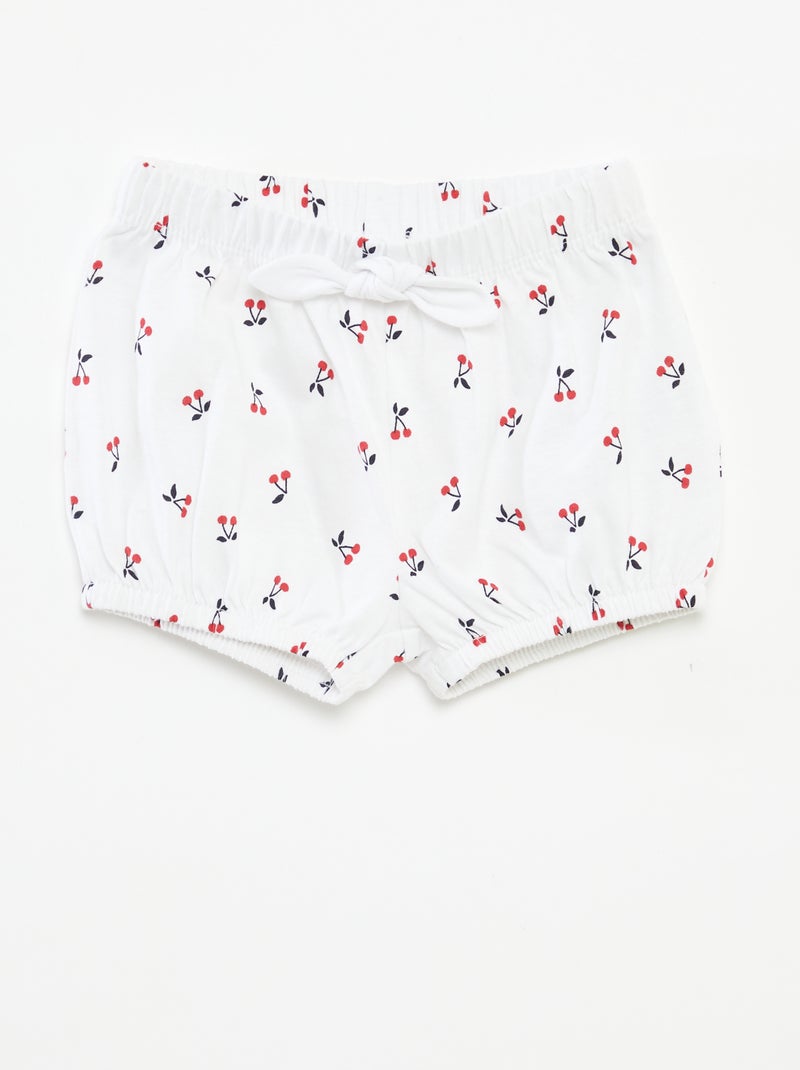 Lot de shorts avec nœuds - 2 pièces ROUGE - Kiabi