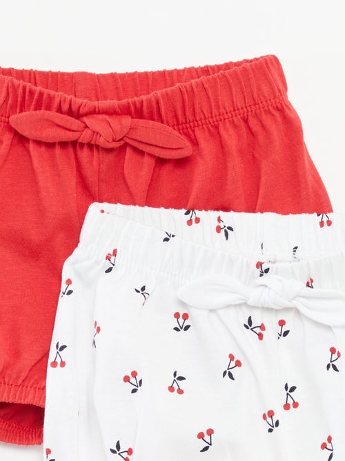 Lot de shorts avec nœuds - 2 pièces - Kiabi