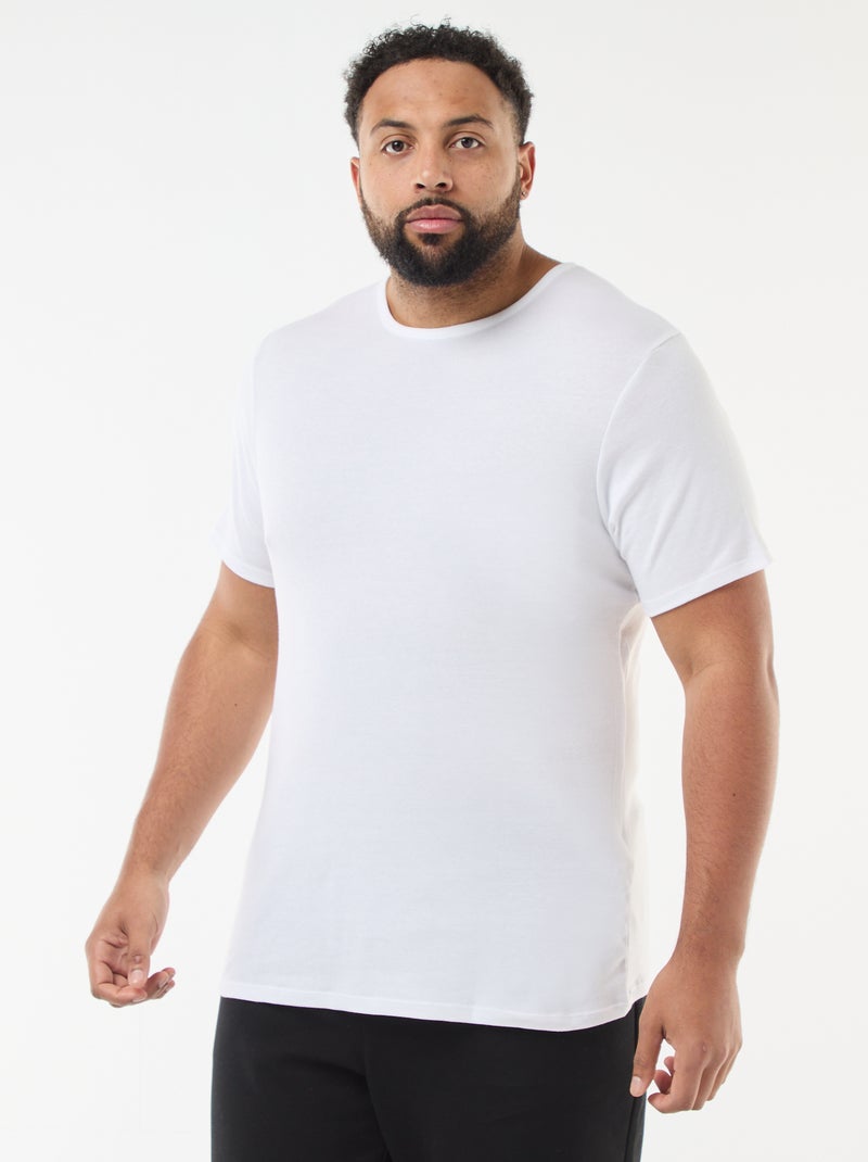 Lot de t-shirt en maille jersey - 2 pièces Blanc - Kiabi