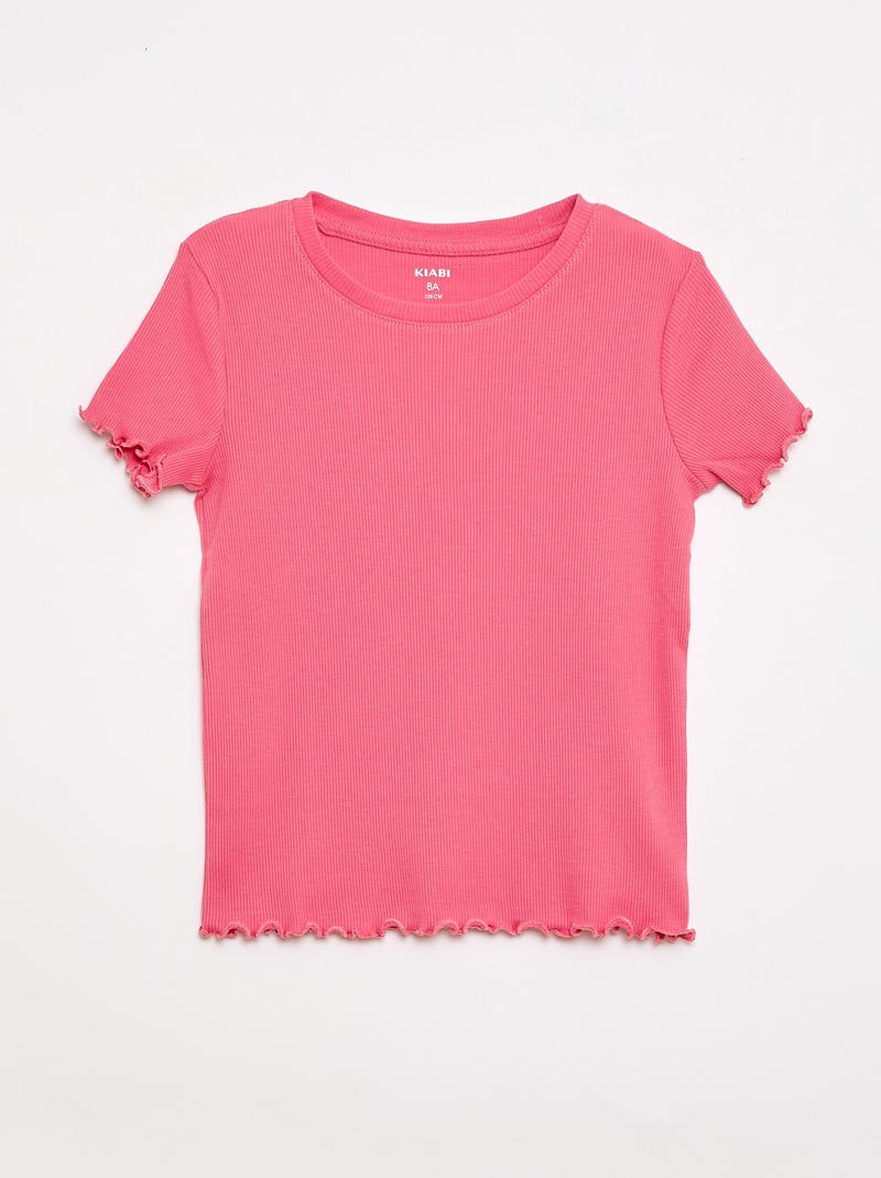 Lot de t-shirts côtelés - 2 pièces Bleu - Kiabi