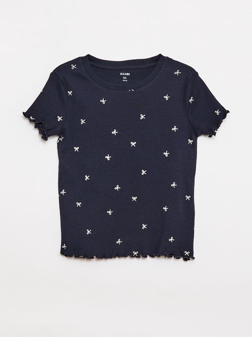 Lot de t-shirts côtelés - 2 pièces - Kiabi