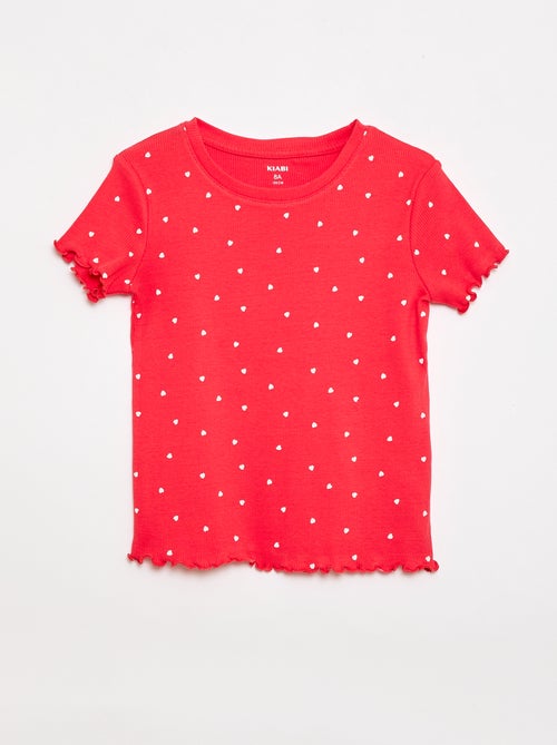 Lot de t-shirts côtelés - 2 pièces - Kiabi