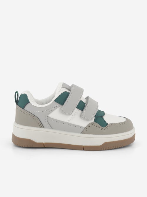 Low-top faux leather sneakers - Kiabi