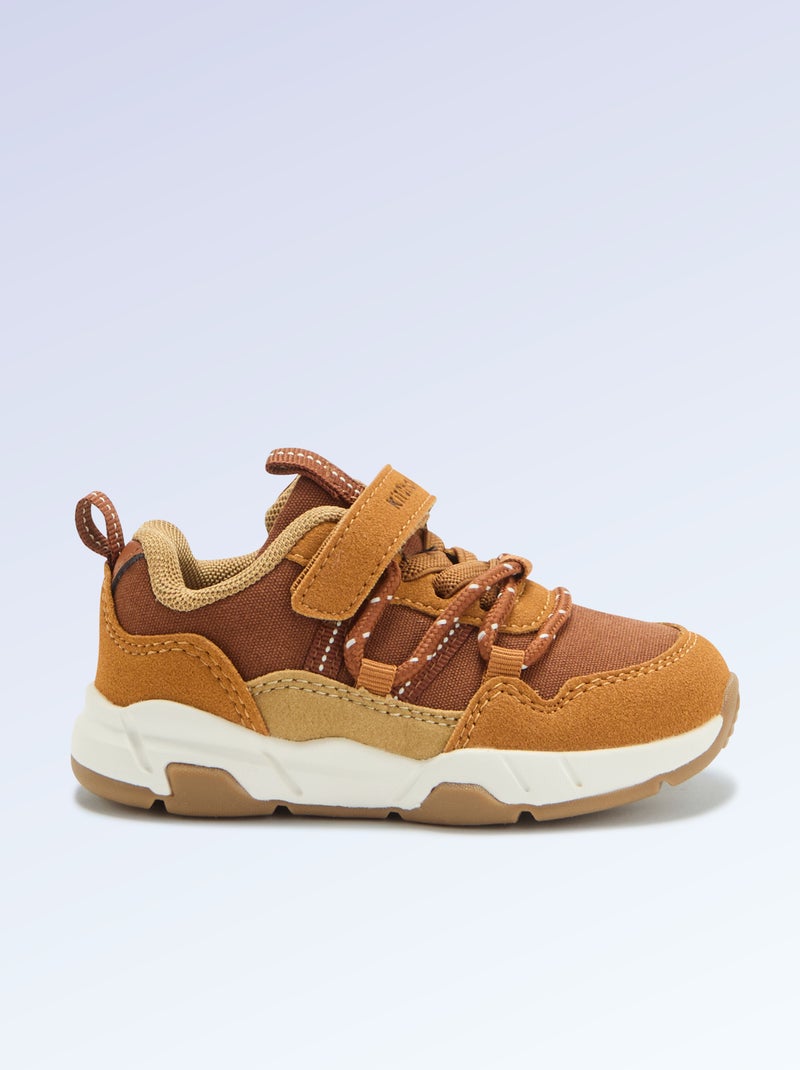 Low-Top Sneakers 'Kitchoun' Brown - Kiabi