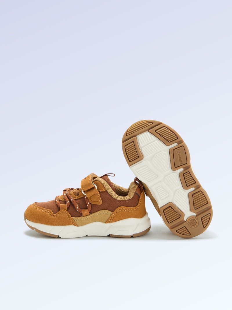 Low-Top Sneakers 'Kitchoun' Brown - Kiabi