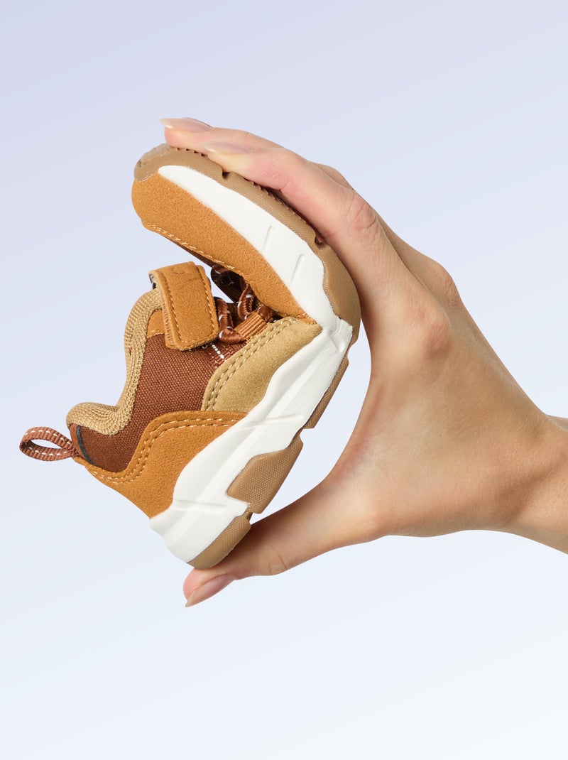 Low-Top Sneakers 'Kitchoun' Brown - Kiabi