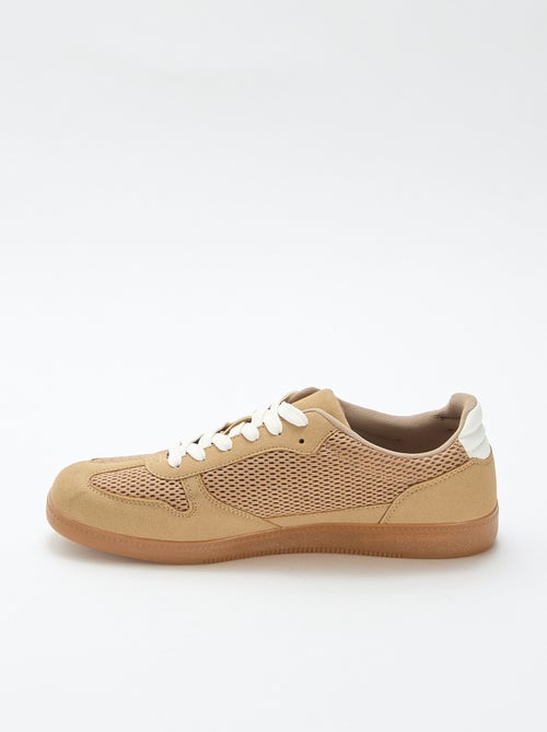 Low-top sneakers with textile details - Kiabi
