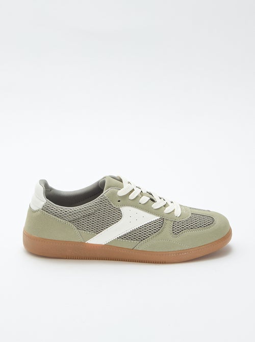 Low-top sneakers with textile details - Kiabi