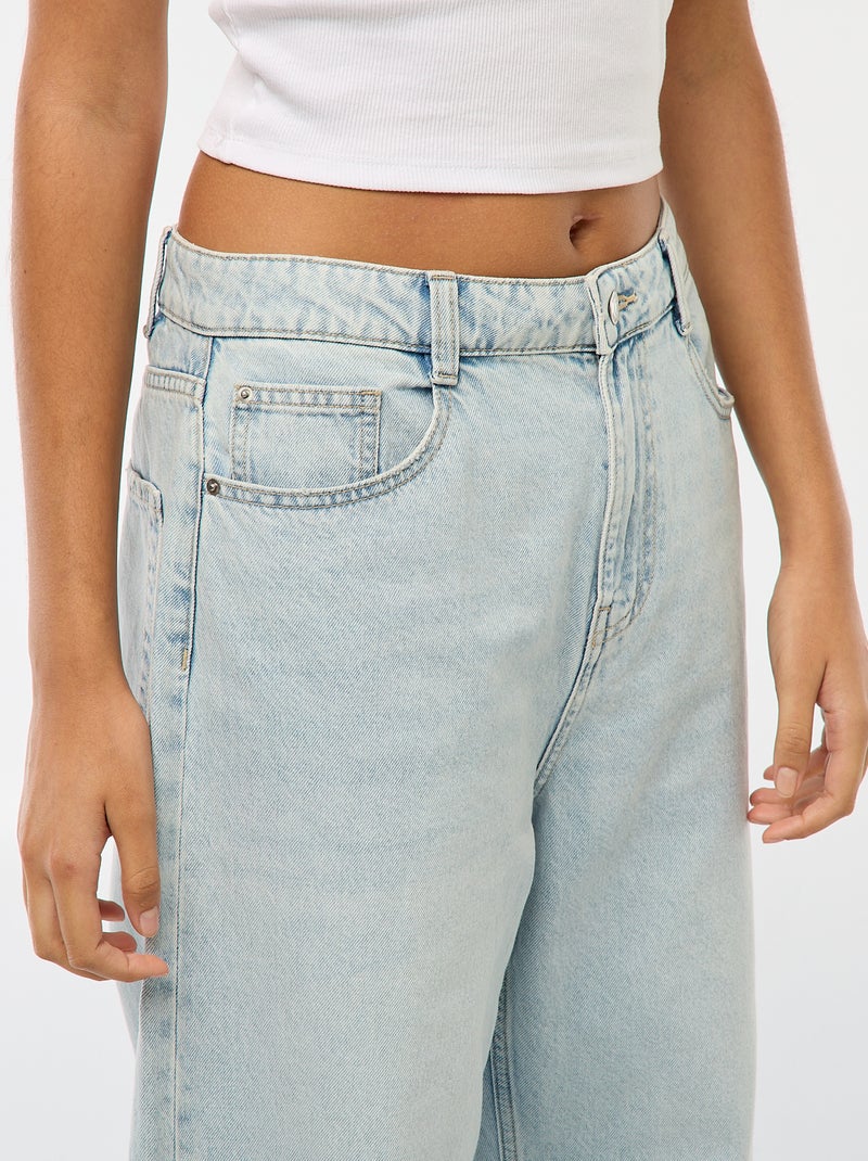 Low-Waist Baggy-Jeans mit 5 Taschen Blau - Kiabi