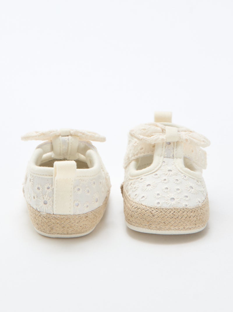 Macrame Canvas Shoes Beige - Kiabi