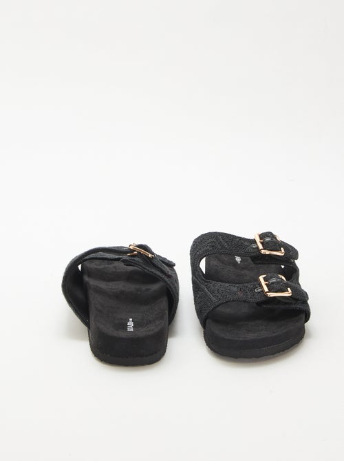 Macramé Double Strap Mules - Kiabi
