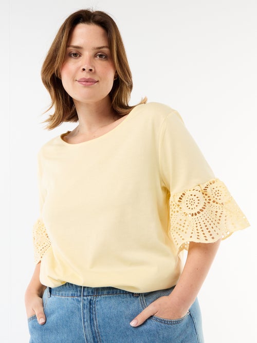 Macramé Short-Sleeved T-shirt - Kiabi