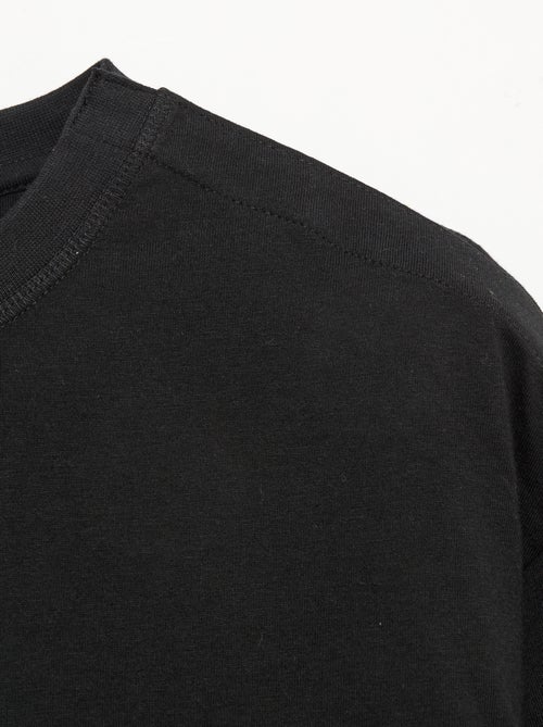 Maglietta a righe marinare con spalla a strappo - collezione facile da indossare - Kiabi