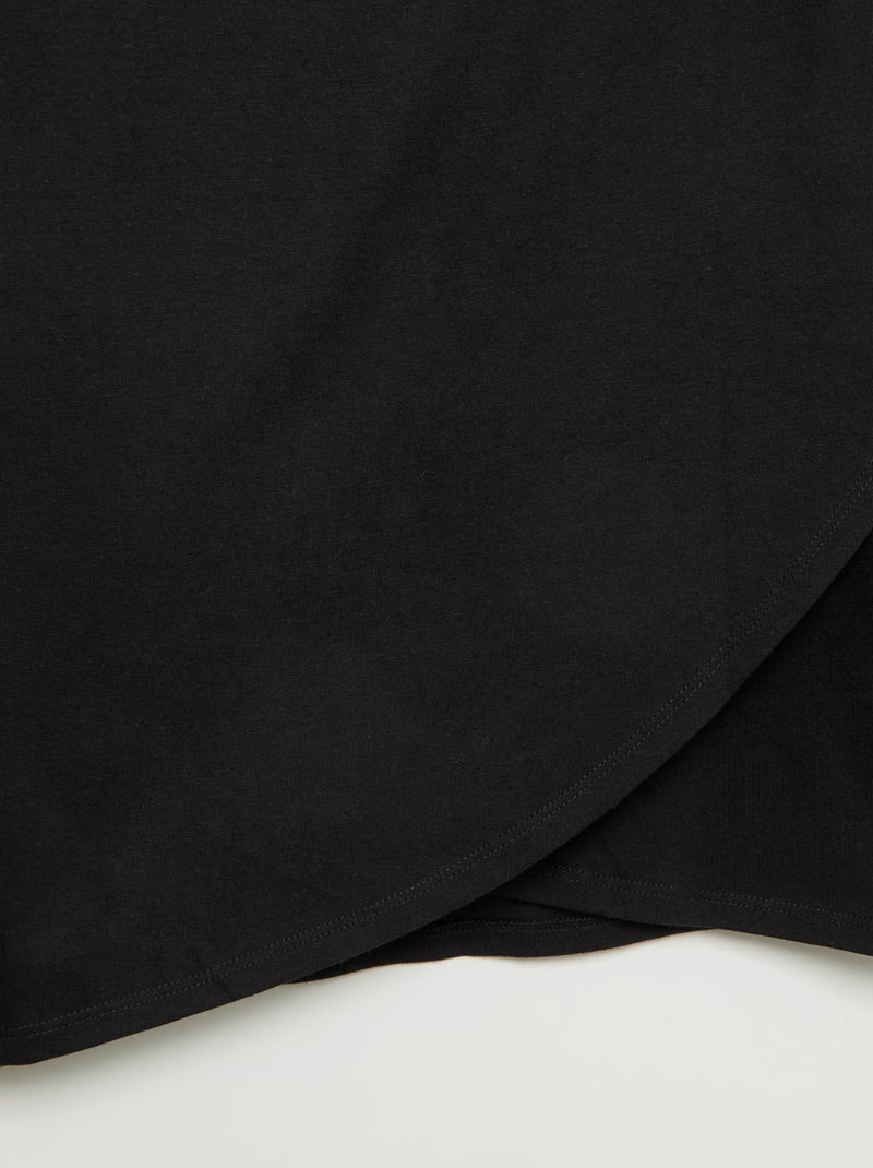 Maglietta a righe marinare con spalla a strappo - collezione facile da indossare Nero - Kiabi