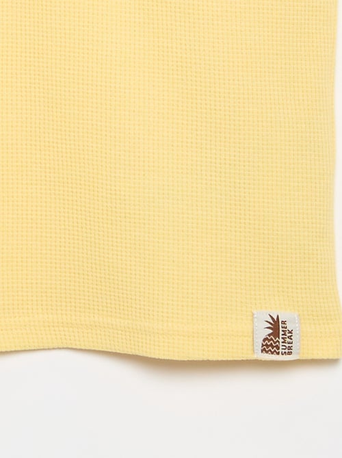 Maglietta in maglia a nido d'ape - Kiabi