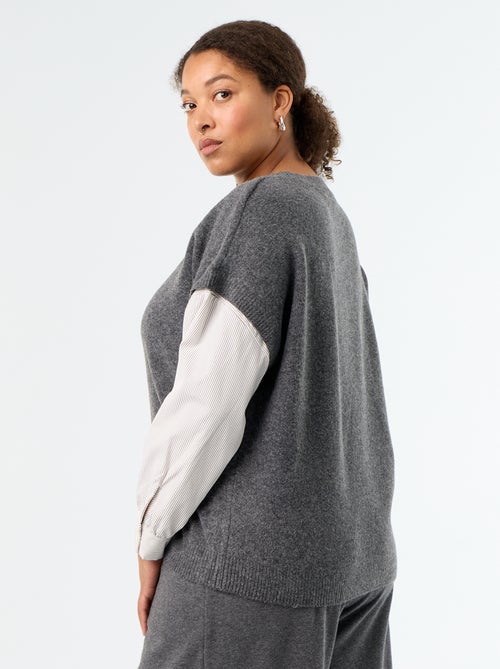 Maglione 2-in-1 con camicia - Kiabi