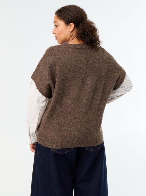 Maglione 2-in-1 con camicia - Kiabi
