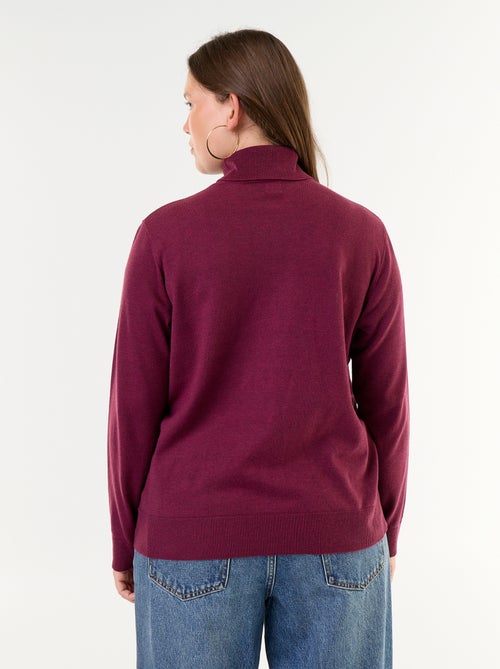 Maglione a collo alto tinta unita - Kiabi