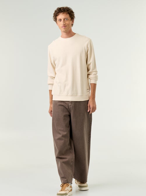 Maglione a costine in maglia fine - Kiabi