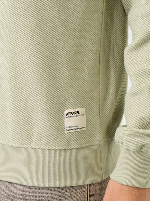 Maglione a costine in maglia fine - Kiabi