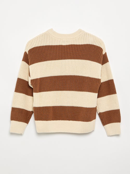 Maglione a maniche lunghe e a righe - Kiabi