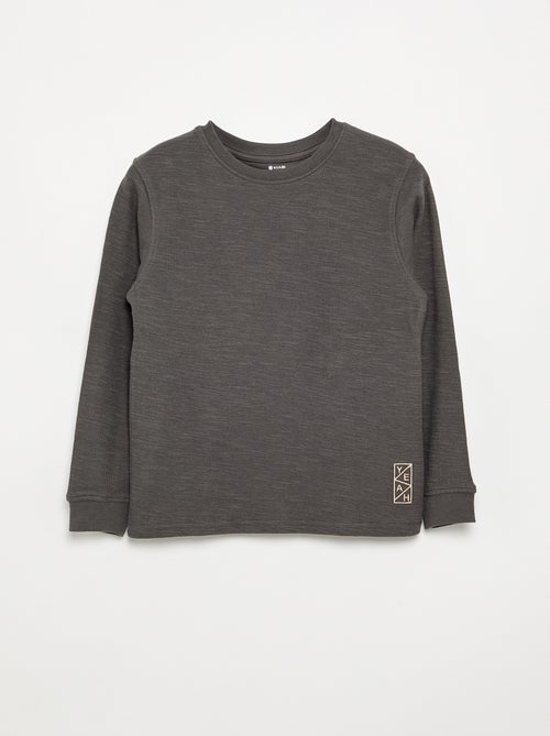 Maglione a tinta unita a maniche lunghe - Kiabi