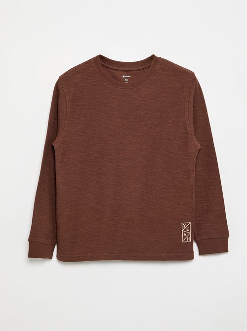 Maglione a tinta unita a maniche lunghe - Kiabi