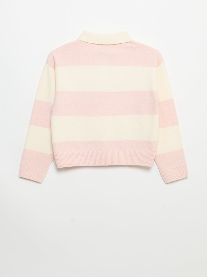 Maglione caldo a collo polo Rosa - Kiabi