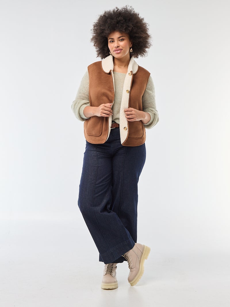 Maglione caldo a girocollo in mohair Verde - Kiabi