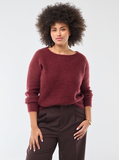 Maglione caldo a girocollo in mohair - Kiabi