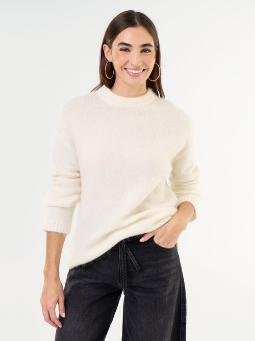 Maglione caldo in mohair a girocollo - Kiabi