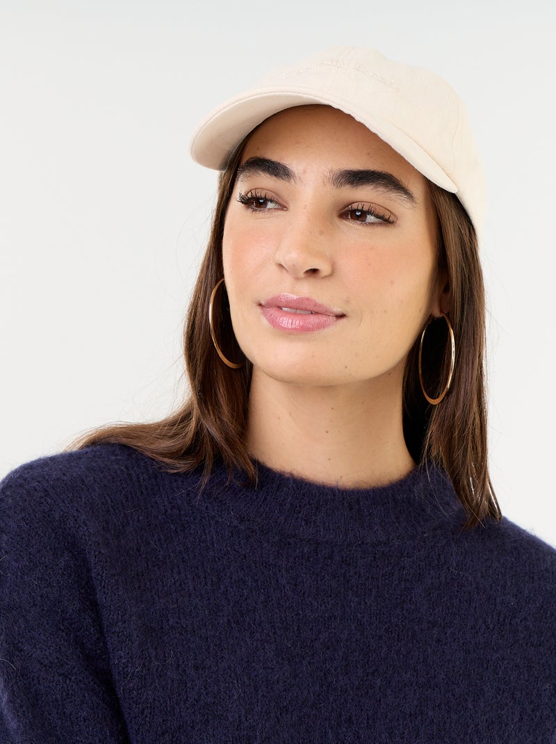 Maglione caldo in mohair a girocollo Blu - Kiabi