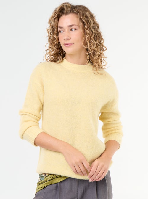 Maglione caldo in mohair a girocollo - Kiabi