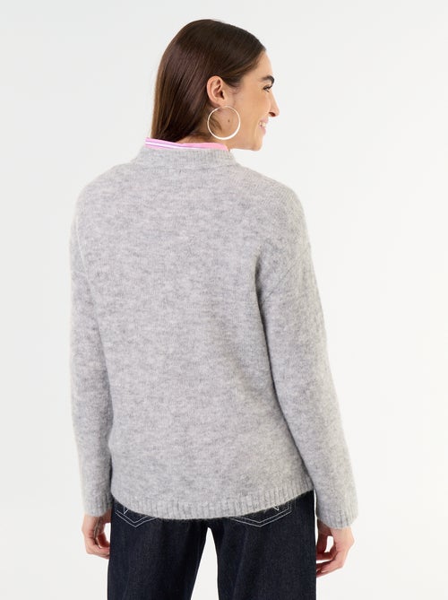 Maglione caldo in mohair a girocollo - Kiabi