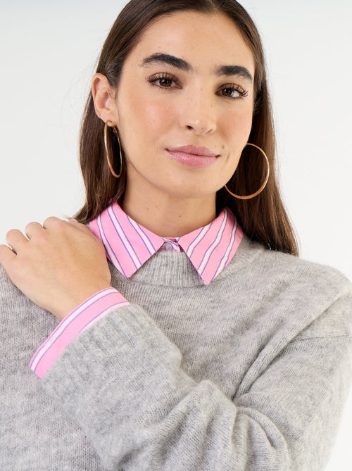 Maglione caldo in mohair a girocollo - Kiabi