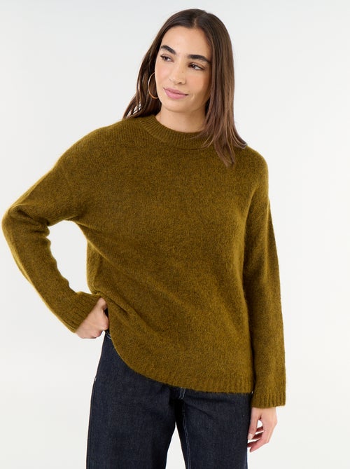 Maglione caldo in mohair a girocollo - Kiabi