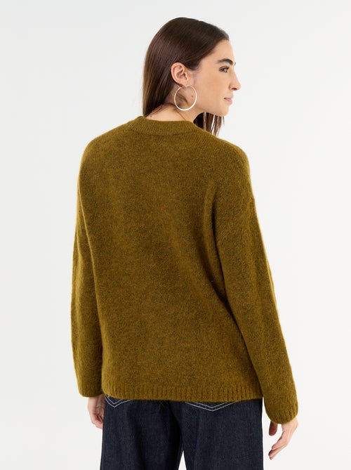 Maglione caldo in mohair a girocollo - Kiabi