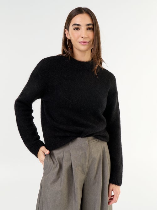 Maglione caldo in mohair a girocollo - Kiabi