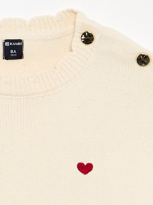 Maglione con apertura abbottonata sulla spalla - Kiabi