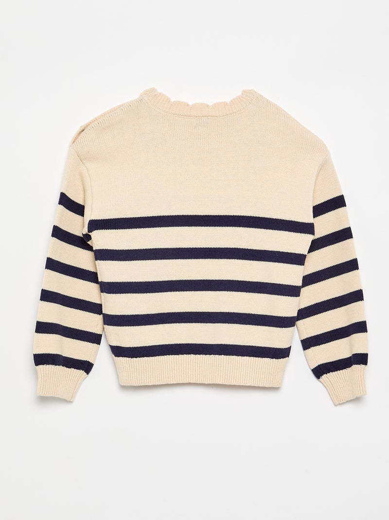 Maglione con apertura abbottonata sulla spalla Blu - Kiabi
