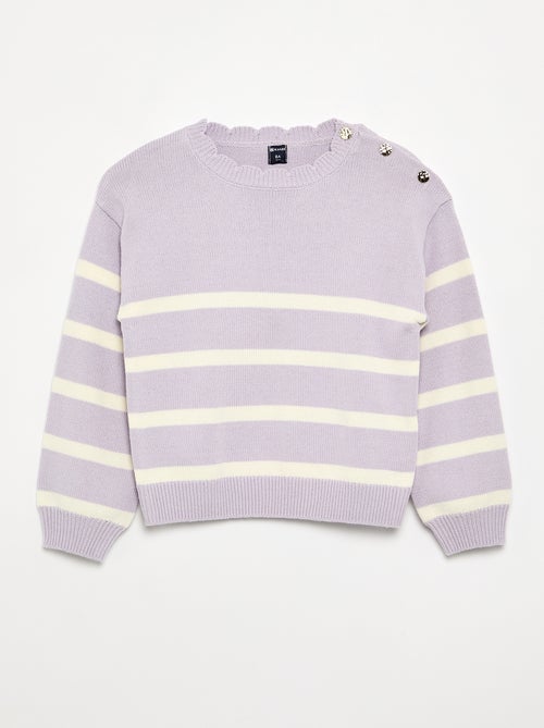 Maglione con apertura abbottonata sulla spalla - Kiabi