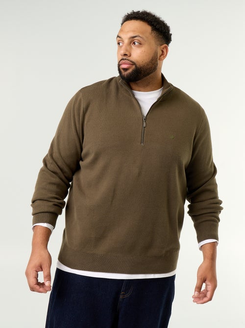 Maglione con collo a cerniera - Kiabi