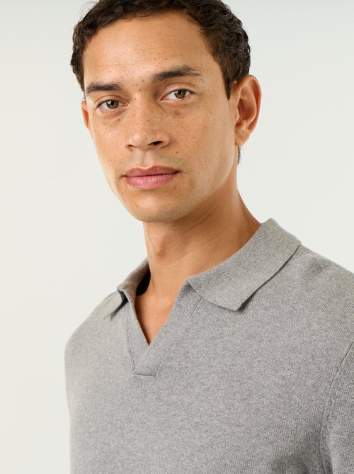 Maglione con collo polo a maniche lunghe - Kiabi