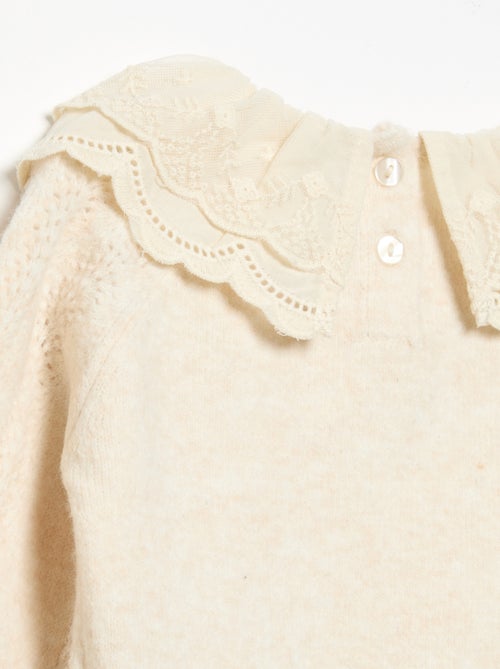 Maglione con doppio colletto fantasia - Kiabi Maglione con doppio colletto fantasia - Kiabi
