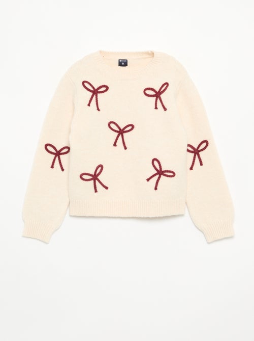 Maglione con nodi in corda - Kiabi