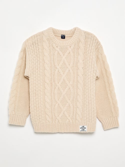 Maglione con trecce - Kiabi